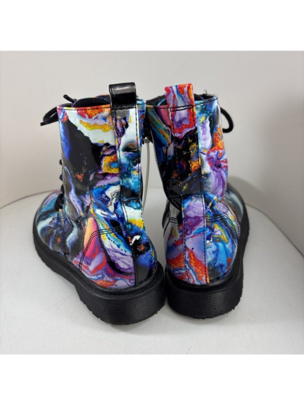 Steve Madden Madden Girl multi-colored side zipper boots size 3 - Picture 4 of 7